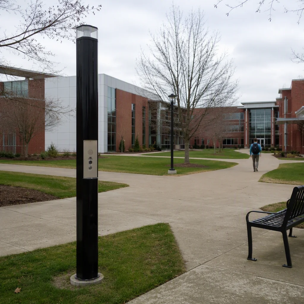 Campus entry intercom with face and palm vein recognition