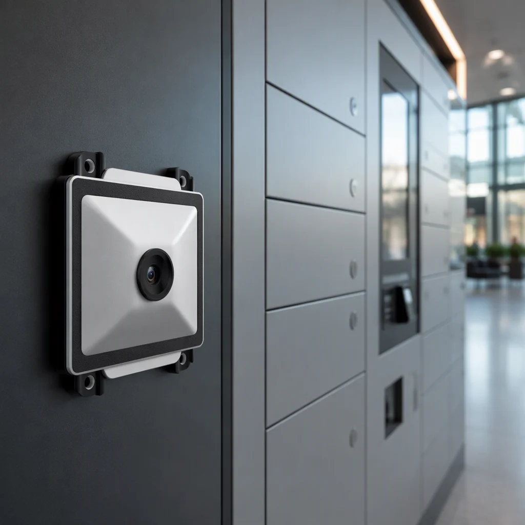 Self-service kiosk with embedded scanner